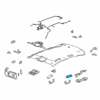 OEM Cadillac CT6 Reading Lamp Assembly Diagram - 84247618