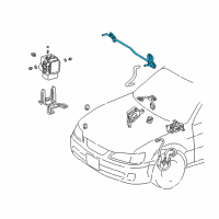 OEM Lexus ES300 Tube, Brake Actuator, NO.2 Diagram - 44552-33010