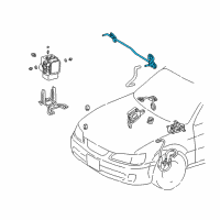 OEM 2000 Lexus ES300 Tube, Brake Actuator, NO.2 Diagram - 44552-33010