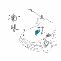 OEM 1999 Lexus ES300 Computer Assy, Skid Control Diagram - 89540-33140