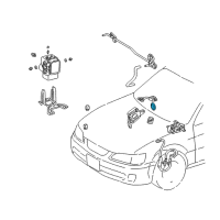 OEM 2001 Lexus RX300 Disc, Sensor Steering Diagram - 89246-50010