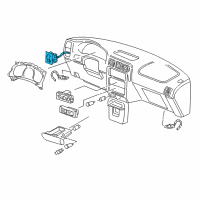 OEM 1997 Oldsmobile Silhouette Switch Asm-Headlamp & Instrument Panel Lamp Dimmer & Accessory (W Diagram - 10243754