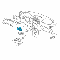 OEM 1997 Chevrolet Venture Heater & Air Conditioner Control Assembly Diagram - 9364241