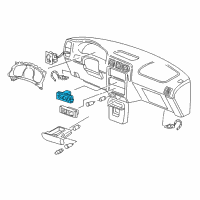 OEM 2004 Chevrolet Venture Heater Control Assembly Diagram - 10338468