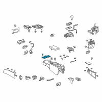 OEM 2012 Lexus LS460 Lock Sub-Assembly, Console Diagram - 58908-50051-B0