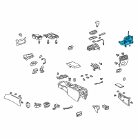 OEM Lexus LS600h Floor Shift Assy, Transmission Diagram - 33550-50560