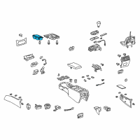 OEM 2012 Lexus LS600h Instrument Panel Cup Holder Assembly Diagram - 55620-50041-B0