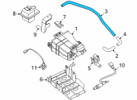 OEM 2021 Nissan Versa Hose-Anti Evaporation Control Diagram - 18791-5EA0B