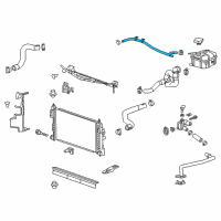 OEM Chevrolet Overflow Hose Diagram - 22875329