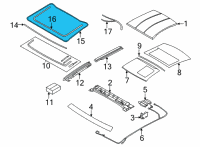 OEM 2022 BMW M8 Gran Coupe SURROUNDING SEAL Diagram - 54-10-8-495-826