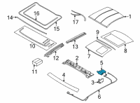 OEM 2020 BMW 840i xDrive Gran Coupe DRIVE PANORAMA GLASS ROOF Diagram - 54-10-9-448-737