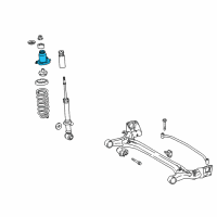 OEM Toyota Matrix Upper Bracket Diagram - 48401-02040