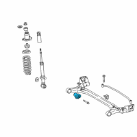 OEM 2009 Toyota Corolla Axle Beam Bushing Diagram - 48725-12630