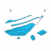 OEM 2021 Hyundai Tucson Headlamp Assembly, Left Diagram - 92101-D3750