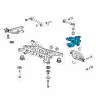 OEM 2013 Honda Pilot Knuckle, Left Rear Diagram - 52215-SZA-A02