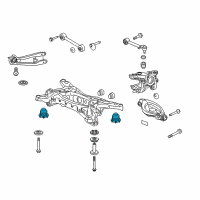 OEM Honda Rubber, RR. Sub-Frame Mounting(FR) Diagram - 50360-SZA-A02