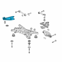 OEM Honda Arm, Right Rear Trailing Diagram - 52371-SZA-A01