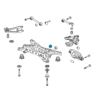 OEM 2011 Honda Pilot Mounting, L. RR. Differential Diagram - 50740-SZA-A01