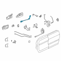 OEM 2001 Acura Integra Switch Assembly, Passenger Side Cylinder Diagram - 72142-ST8-A02