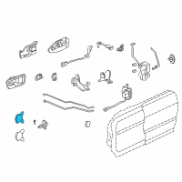 OEM 1999 Acura Integra Hinge, Right Front Door (Upper) Diagram - 67410-SK7-305ZZ