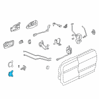 OEM 1995 Acura Integra Hinge, Driver Side Door (Lower) Diagram - 67460-SS0-003ZZ