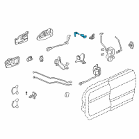 OEM Acura Integra Cylinder, Driver Side Door Diagram - 72146-ST7-A01