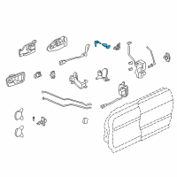 OEM 1999 Acura Integra Cylinder, Driver Side Door Diagram - 72146-ST7-A01