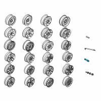 OEM BMW M3 Wheel Bolt Black Diagram - 36-13-6-781-150