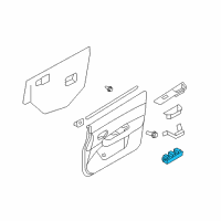 OEM 2008 Nissan Rogue Switch Assy-Power Window, Assist Diagram - 25411-EL30A