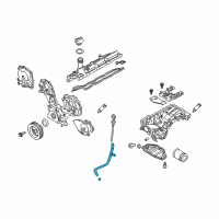 OEM Infiniti Guide-Oil Level Gauge Diagram - 11150-1CA0A