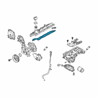 OEM 2014 Infiniti Q70 Gasket-Rocker Cover Diagram - 13270-1CA0B
