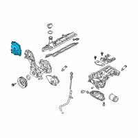 OEM 2009 Infiniti FX50 Cover Assembly VTC Diagram - 13041-1CA1A