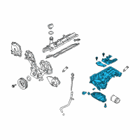 OEM 2009 Infiniti FX50 Oil Pan Assembly Diagram - 11110-1CA1A