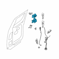 OEM 2007 Nissan Titan Hinge Assy-Rear Door Diagram - 82401-ZR00A