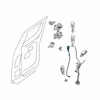OEM 2012 Nissan Titan Rear Door-Lock Actuator Motor Diagram - 82541-7S200