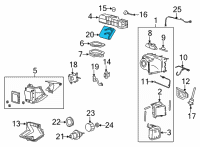 OEM 2002 Ford E-250 Econoline Heater Case Diagram - LC2Z-18478-A