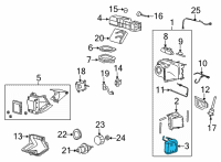 OEM Ford Evaporator Diagram - 6C2Z-19860-C