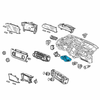 OEM Honda Civic Switch Assembly, Heated Seat Diagram - 35600-TR0-A01