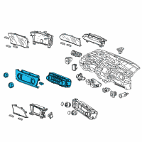OEM 2012 Honda Civic Control Assy., Heater *NH1L* (BLACK) Diagram - 79500-TR0-A01ZF