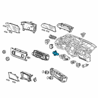 OEM Honda Civic Switch Assembly, Hazard Diagram - 35510-TR0-A11