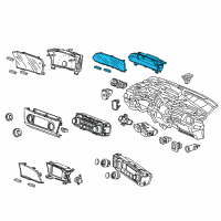 OEM 2015 Honda Civic Meter Assembly, Combination Diagram - 78100-TR0-A13