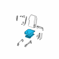 OEM 2008 Nissan Titan Cushion Assy-Front Seat, Center Diagram - 87760-ZR00B