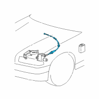 OEM 2001 BMW Z3 Cruise Control Bowden Cable Diagram - 65-71-8-380-083