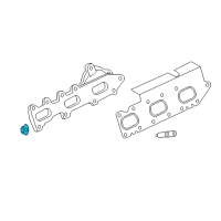 OEM Ford Exhaust Manifold Nut Diagram - -W701706-S900