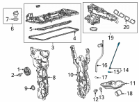 OEM Lexus NX350 GAGE SUB-ASSY, OIL L Diagram - 15301-25060