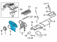 OEM 2021 Nissan Frontier Cover Assy-Front Diagram - 13500-9BT0A