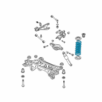 OEM Honda Pilot Spring, Rear Diagram - 52441-STW-A01