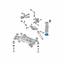 OEM 2010 Honda Odyssey Rubber, Rear Spring Seat Diagram - 52748-S0X-A00