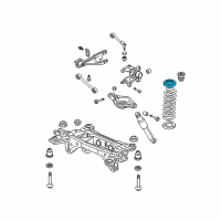 OEM Honda Pilot Rubber, Rear Spring Mounting Diagram - 52686-S3V-023