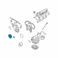 OEM 2005 Nissan Murano Pulley-Crankshaft Diagram - 12303-8J101